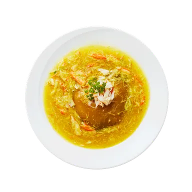 越前蟹を使ったフカヒレの姿煮込み