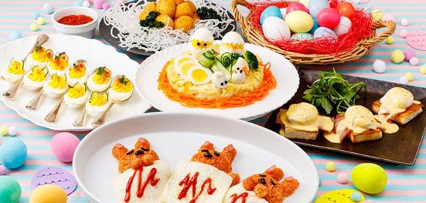 “幸せの白いたまご”を使った
フォトジェニックな料理が盛りだくさん
キユーピー株式会社×JRホテルクレメント高松
 コラボ企画イースターフェア
「うきうきイースター」を開催
