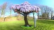 レゴブロックで作られた桜の木 イメージ