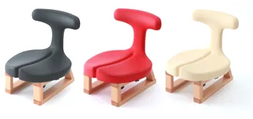 アーユル チェアー あぐらイス(ブラック・レッド・ベージュ)