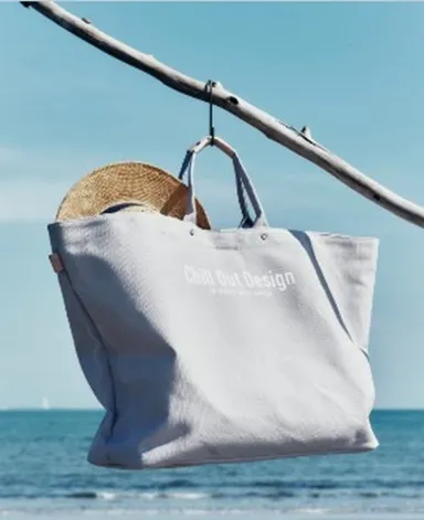 ChillOutDesignキャンバストートバッグLL