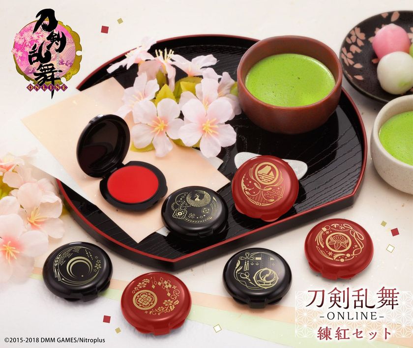 「刀剣乱舞‐ONLINE‐」より頬や唇を彩る“練紅”が登場
　鶴丸国永・山姥切国広など刀剣男士6振りをイメージ