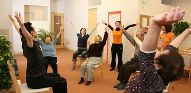 振付ダンスの練習の様子