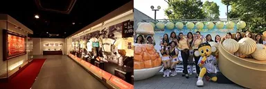 (左)台湾デーの様子（2017年）　(右)甲子園歴史館