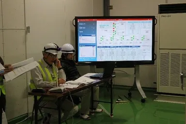 受電確認　中国電力に確認