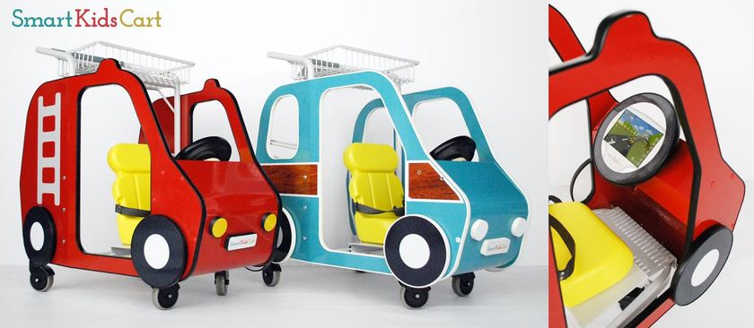 子育てママを応援！国内初のキッズ向けIoTカートを
「リテールテックJAPAN」へ出展