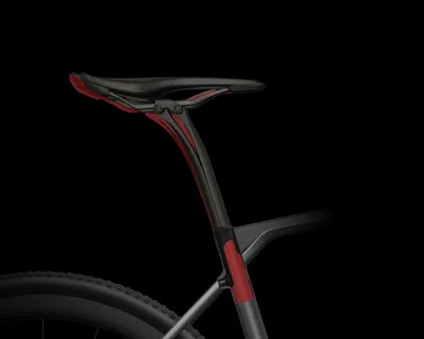 リーフスプリング構造のVCLS2.0シートポストとフレームに内装されるクランプ部