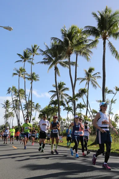 ハワイらしいコース上シーン