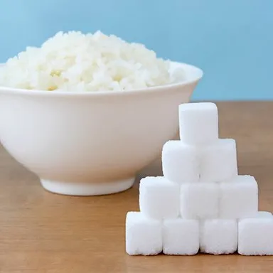 お米を角砂糖に換算するのをよく見かけますが、この考え方は間違いです。