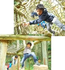 六甲山フィールド・アスレチック　場内の様子