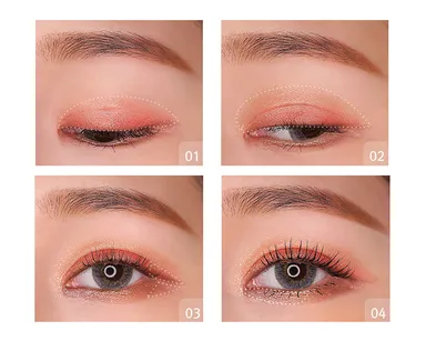 オレンジピーチメイク