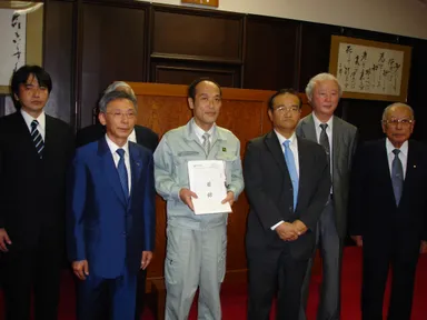 宮崎県 口蹄疫被害支援金贈呈式