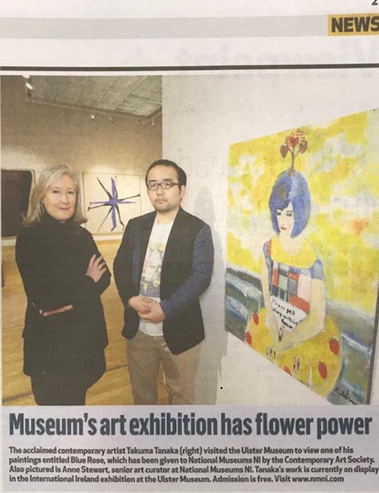 絵画 田中拓馬 イギリス国立博物館収蔵作家
