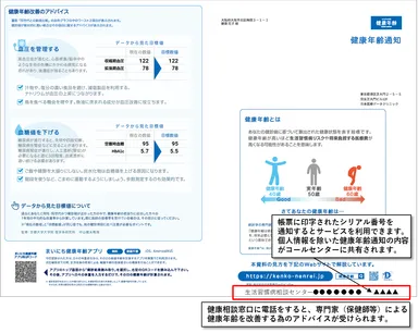 健康年齢(R) 通知レポート2