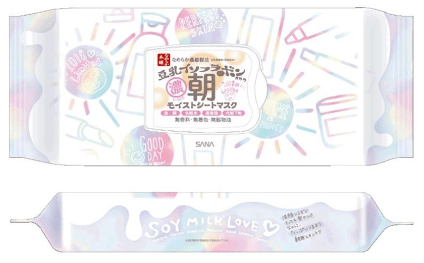 【5月15日】豆乳スキンケア市場No.1*1
『なめらか本舗』保湿ラインより、 
起きたら貼るだけ！ふっくらもち肌に導く、
朝用の「大容量シートマスク」限定発売