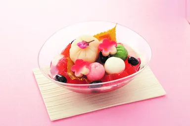 ＜浅草梅園＞桜あんみつ