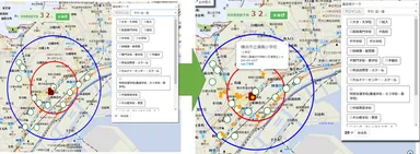 電話帳データプロット