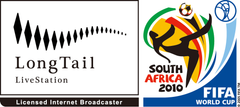 FIFAワールドカップの国内向けネットストリーミング配信の権利取得！
タブレット端末でも、ADSL・光でも視聴可能なネットTV番組
『2010 FIFA World Cup(TM) Licensed Internet Broadcaster』6月9日開始！