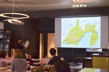 講師による産地説明
