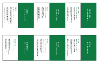 6産地のブランドストーリーカード