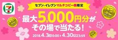 セブン-イレブンマルチコピー機限定キャンペーン ビットキャッシュを5,000円以上買うと、抽選で555名様にビットキャッシュがあたる 4月3日(火)から開始！