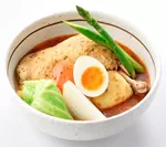 らっきょ「北海道産知床鶏と春野菜のスープカレー」