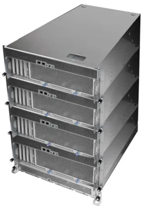 米国NVIDIA Tesla V100 SXM2モジュール最大32基搭載写真