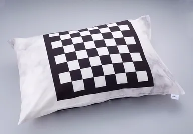 チェス柄ピロケース裏面