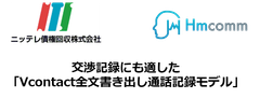 お客様との全通話を、リアルタイムに、自動で全文書き出し！ 法律により正確な交渉記録の作成が義務付けられているサービサーの債権管理回収業に革新を！AI音声認識プラットフォーム「VContact全文書き出し通話記録モデル」をNTSグループの中核企業であるニッテレ債権回収(サービサー)にて本格導入開始