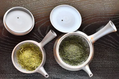 白葉茶と普通のお茶の比較