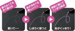 黒紙に色が灯る魔法のインキ【マジック グロー】　メッセージカードやお店の装飾に使えるアイテム