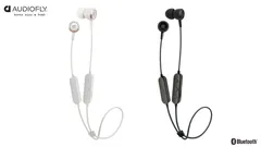 ワイヤレス・イヤホン『AF33W』(左：ホワイト、右：ブラック)