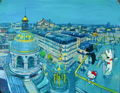 屋上から何が見えるかな？