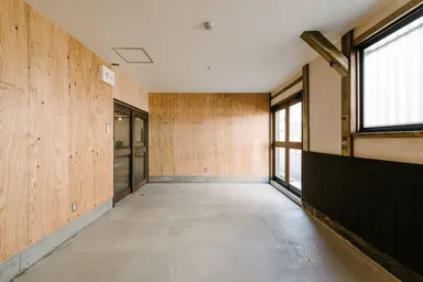 1階店舗区画｜新設する壁は耐力壁として合理的な設計