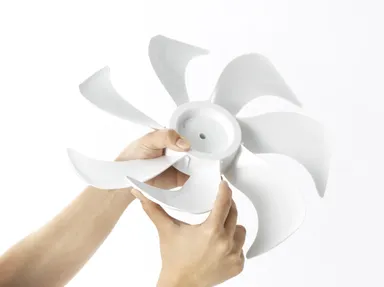 ソフトな羽根が生み出す理想の風