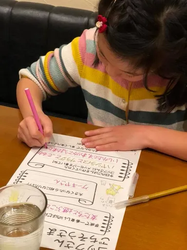 「ごちそうさま！」の後はアンケートを記入