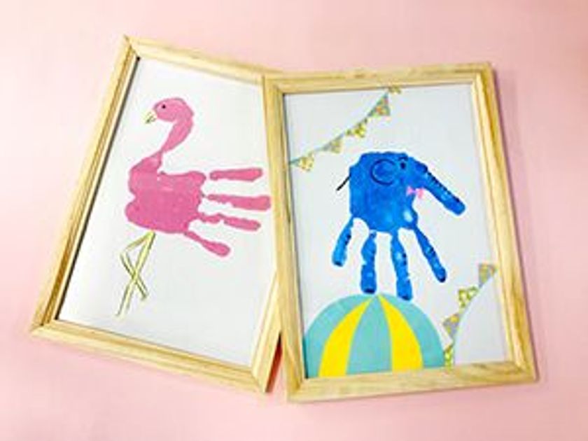 お子様の成長記録に大人気！
「親子で手形アート」をエビスタ西宮で開催！