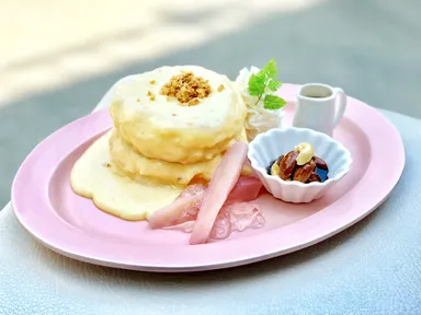 岩下の新生姜コラボレーション『ハニージンジャーパンケーキ 紅茶ソース添え』