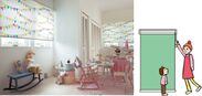ニチベイのロールスクリーン「ソフィー」スマートコード式が「キッズのためのデザインのある暮らし展」に出展