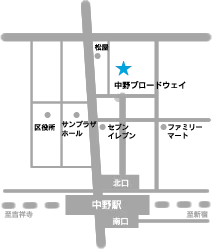 中野ブロードウェイ地図