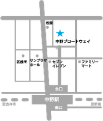 中野ブロードウェイ地図