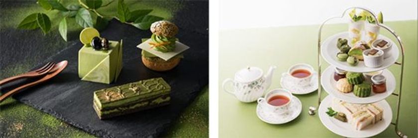 宇治茶・伊藤久右衛門×ホテル阪急インターナショナル 
初の共同企画
≪期間限定≫老舗茶屋の抹茶を上品な創作スイーツに
2018年5月1日（火）より　ホテル阪急インターナショナルにて