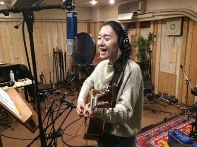 はせがわかおりさんのレコーディング風景