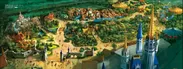 中面10：ウォルトディズニー・ワールド・リゾート マジックキングダムパーク俯瞰図