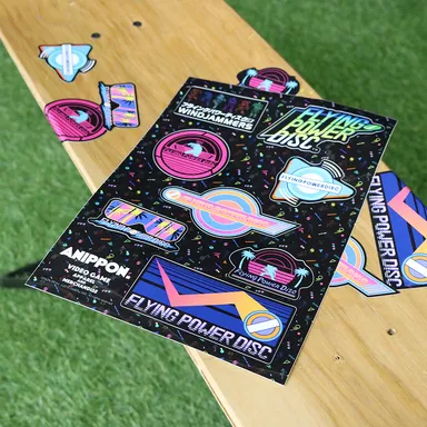 フライングパワーディスク　ステッカーシート