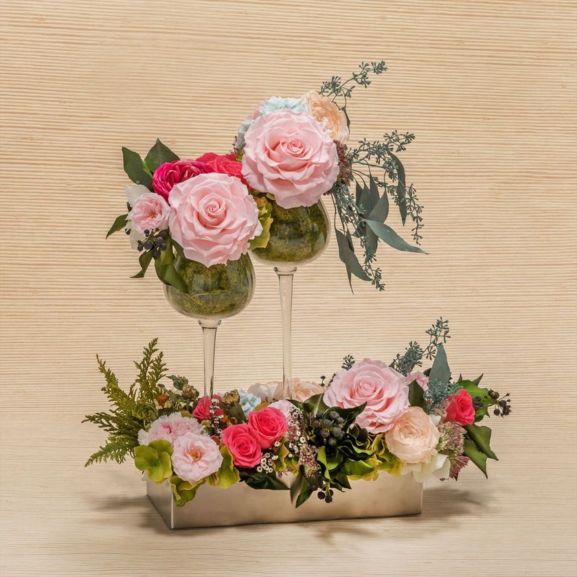 「プーシキン美術館展――旅するフランス風景画」との
コラボレーション
日比谷花壇デザイナーが花で表現する、
フランス近代風景名画コレクション
4月14日（土）から注文受付開始