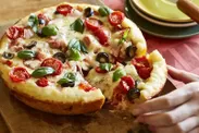 フライパンで作る「極厚ピザ」:「マルゲリータ風極厚ピザ」