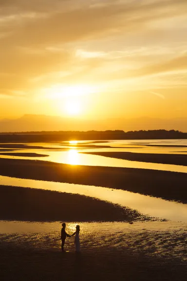 真玉海岸の夕陽