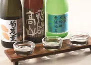 日本酒BAR「3種飲み比べセット」
