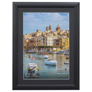 木製額縁 FW-04 ブラック A4サイズ